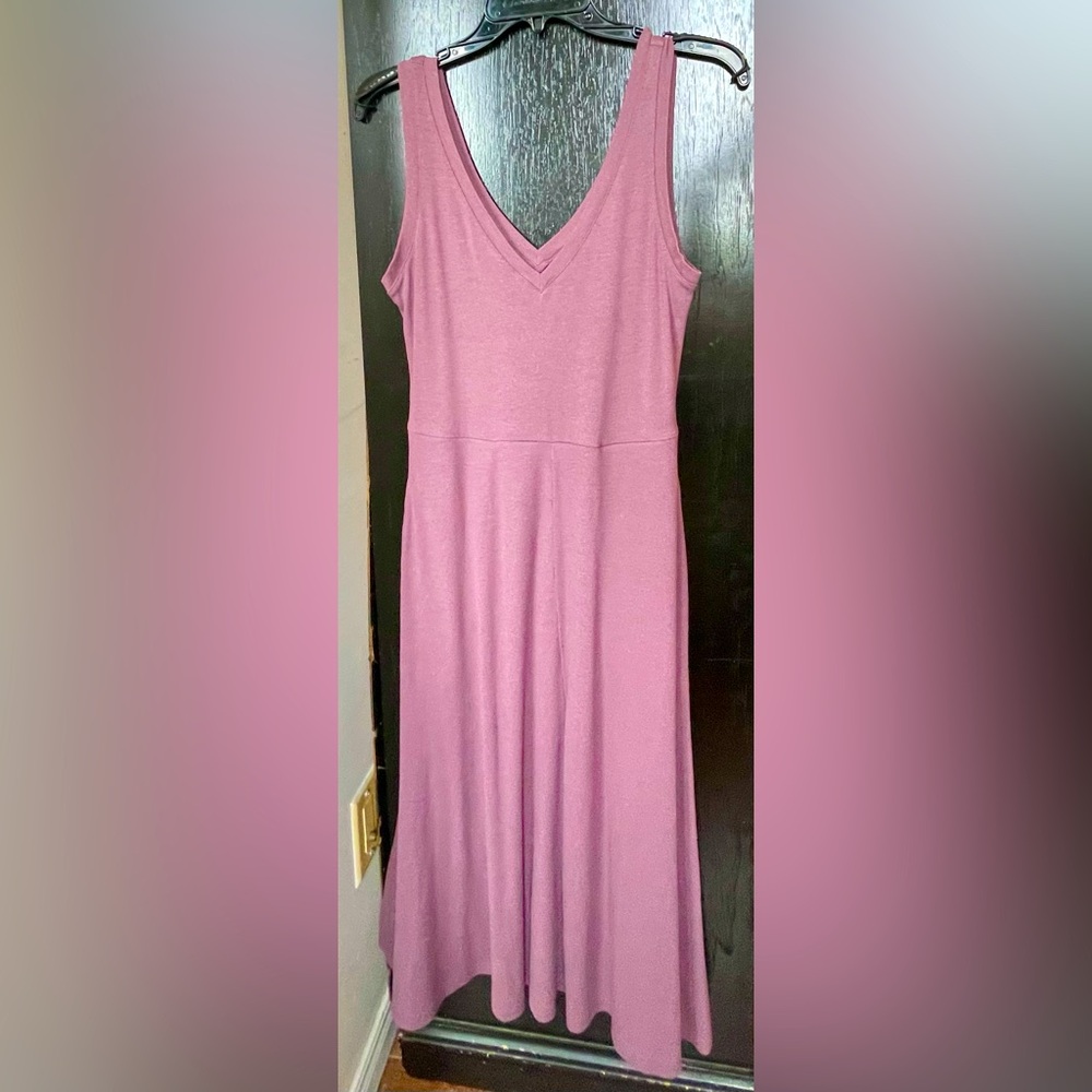 A New Day Ladies Purple A-Line Knit Maxi Dress